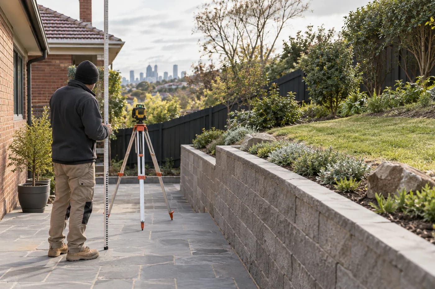 Illustrative wall site assessment in Melbourne