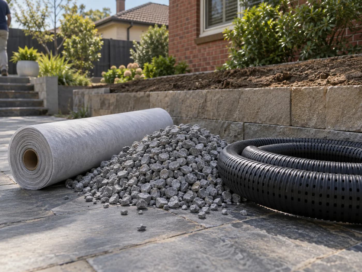 Illustrative retaining wall service context in Melbourne